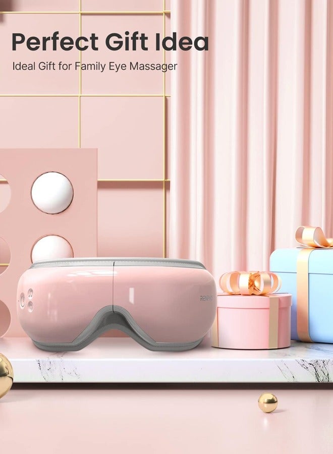 Heated Eye Massager with Bluetooth Music - Pink