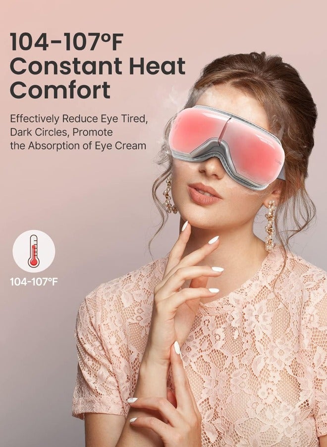 Heated Eye Massager with Bluetooth Music - Pink