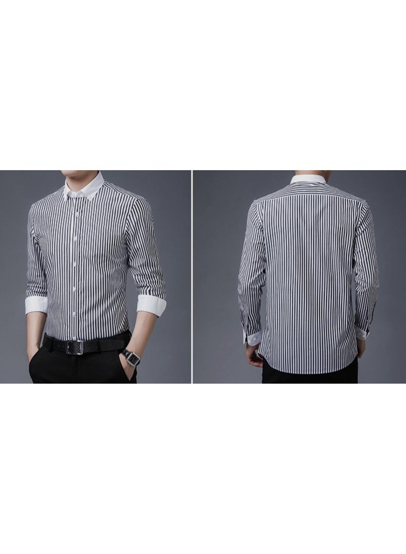 Leisure Striped Long Sleeved Shirt