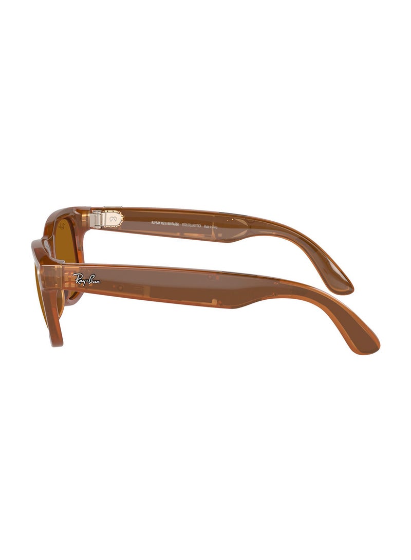 Ray-Ban Meta Wayfarer RW4006 670683 50 - Shiny Caramel Polar Brown