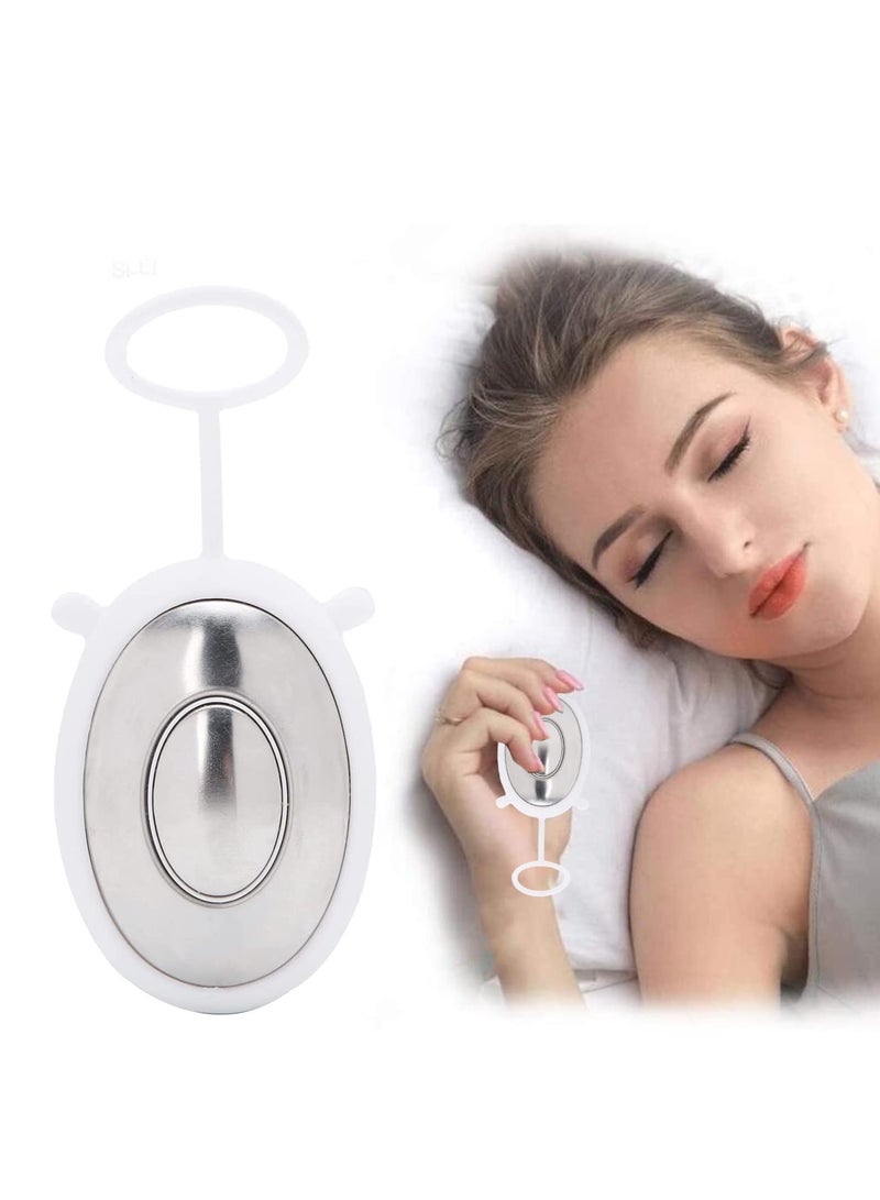 Micro-Current Sleep Aid Machine, Handheld Sleep Aid Instrument for Insomnia and Anxiety Relief, Fast Asleep Helper (White)