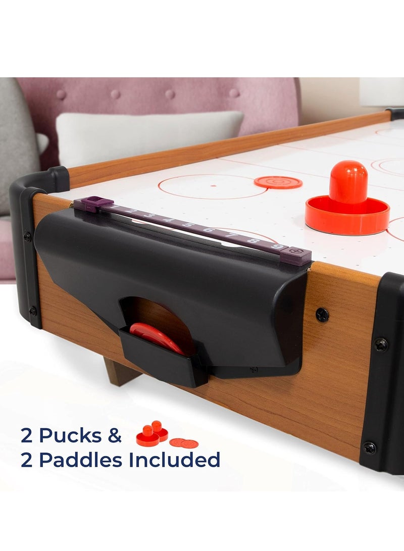 Air Hockey Table Game for Kids| Mini Arcade Air Board Game with 2 Strikers, 2 Pucks for Kids Ages 3+