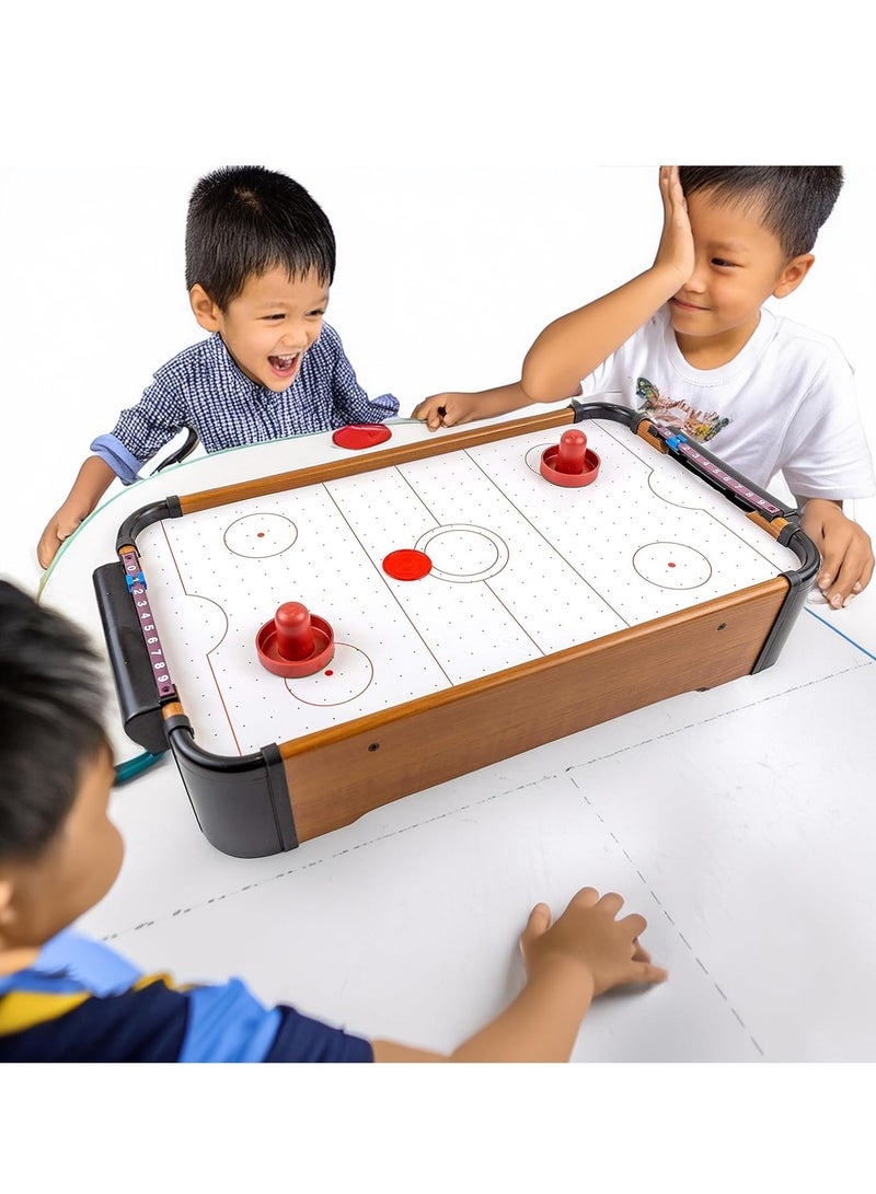 Air Hockey Table Game for Kids| Mini Arcade Air Board Game with 2 Strikers, 2 Pucks for Kids Ages 3+