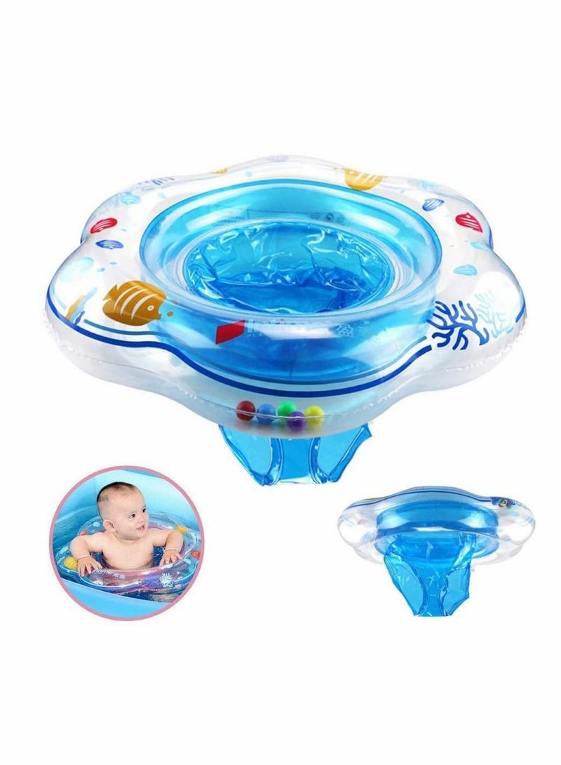 Baby Paddling Pool Ring Baby Swimming Ring Tube Safety Infant Float Circle for Newborn Baby from 0 Months to 18 Months Baby Swimming Float Made of Skin-Friendly PVC