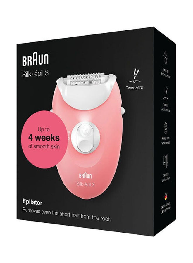 Silk-Epil SE 3176  3 Legs Epilator With Massage Cap Pink