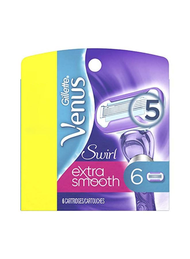 Venus Swirl Razor Blade Refill Purple