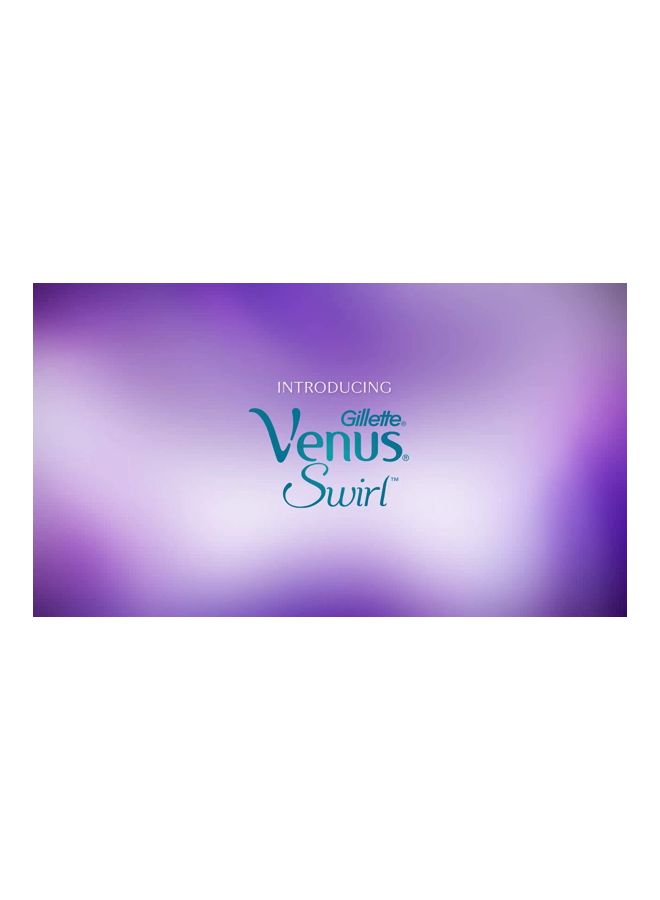 Venus Swirl Razor Blade Refill Purple