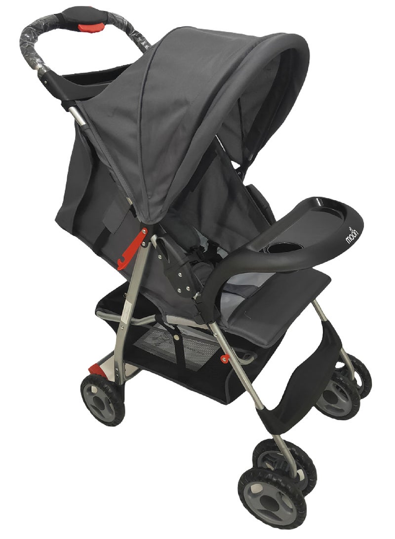 Easy  One Hand Fold Stroller, Multi-Postion Reclining Seat For Infant - Grey