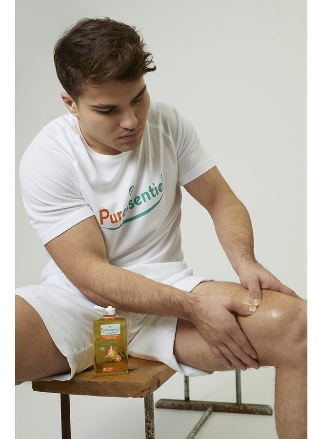 Muscle Relaxing Organic Massage Oil with Arnica and Wintergreen - Aromatherapy Oil for Muscle Tension - Plant Based - Revive Sore, Tired Joints and Body Aches - 3.5 Oz