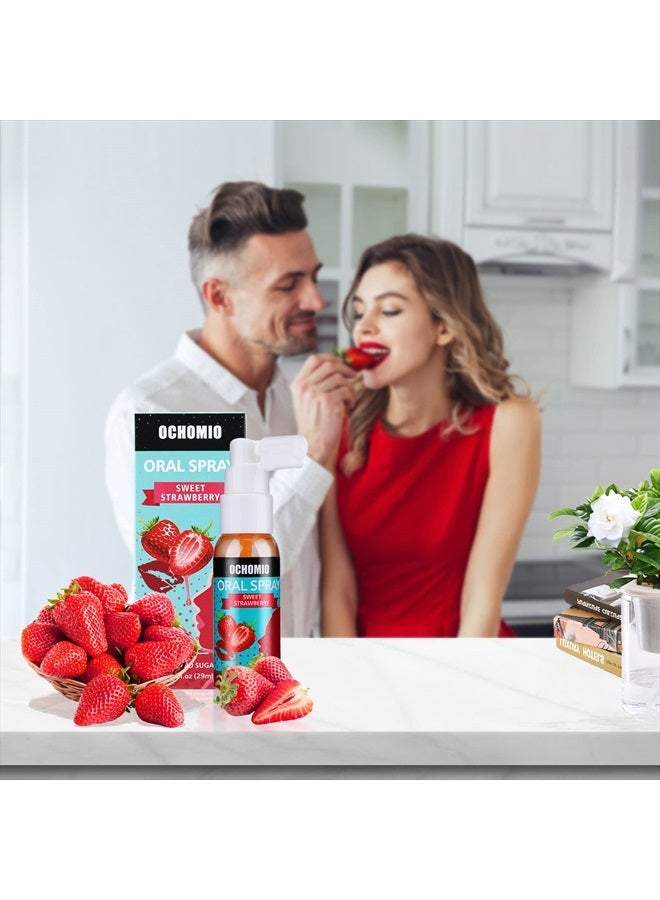 Deep Throat Spray Strawberry Flavored for deep Throating Women Men