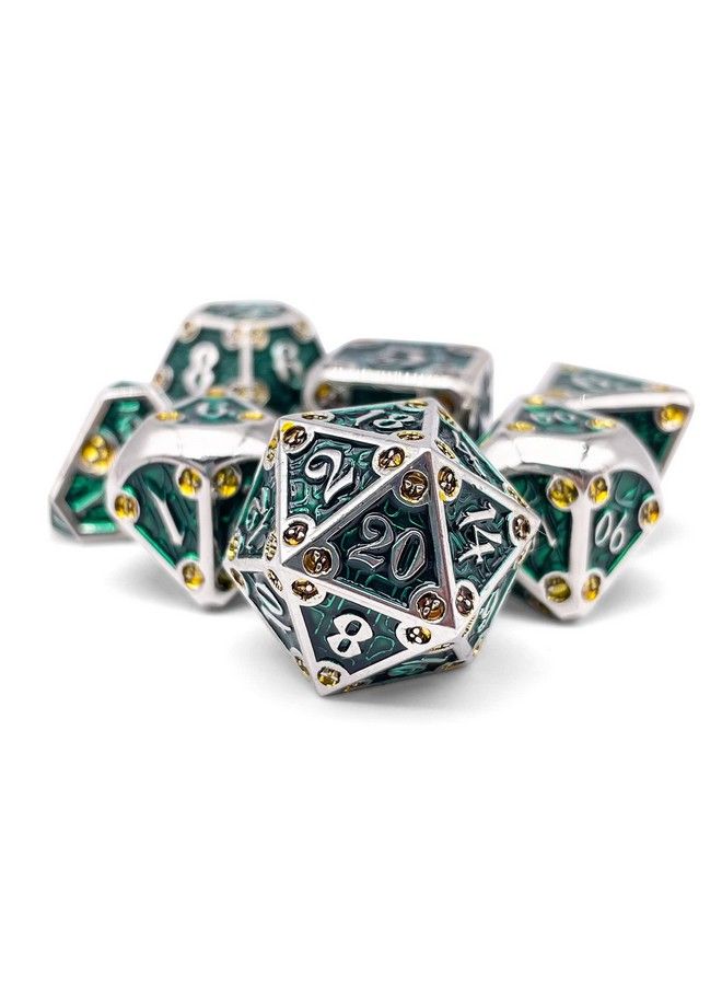 Trickster Dungeon Delve Set Of 7 Metal Dice