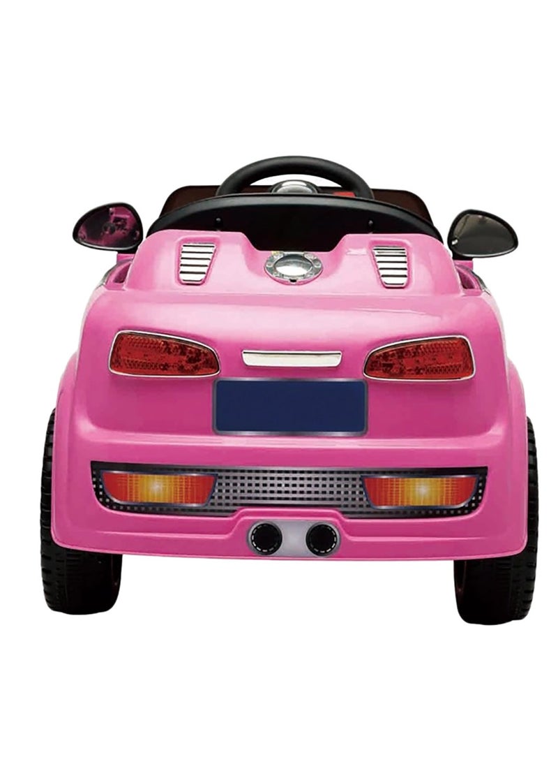 Electric Ride On Kids Car With Remote Control 6V - Pink