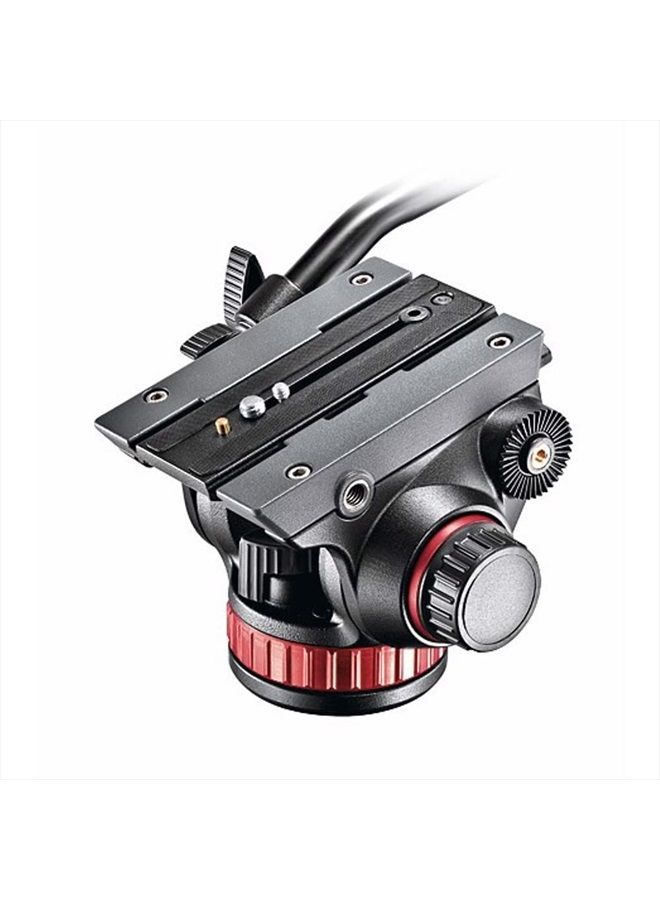 Video Head with Flat Base and Fixed Lever, Video Head for Compact Video Cameras and DSLR Cameras, for Filming, Videography, Content Creation, Vlogging, Live Streaming