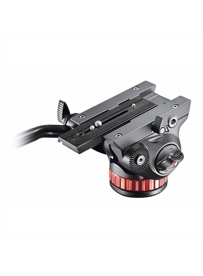 Video Head with Flat Base and Fixed Lever, Video Head for Compact Video Cameras and DSLR Cameras, for Filming, Videography, Content Creation, Vlogging, Live Streaming