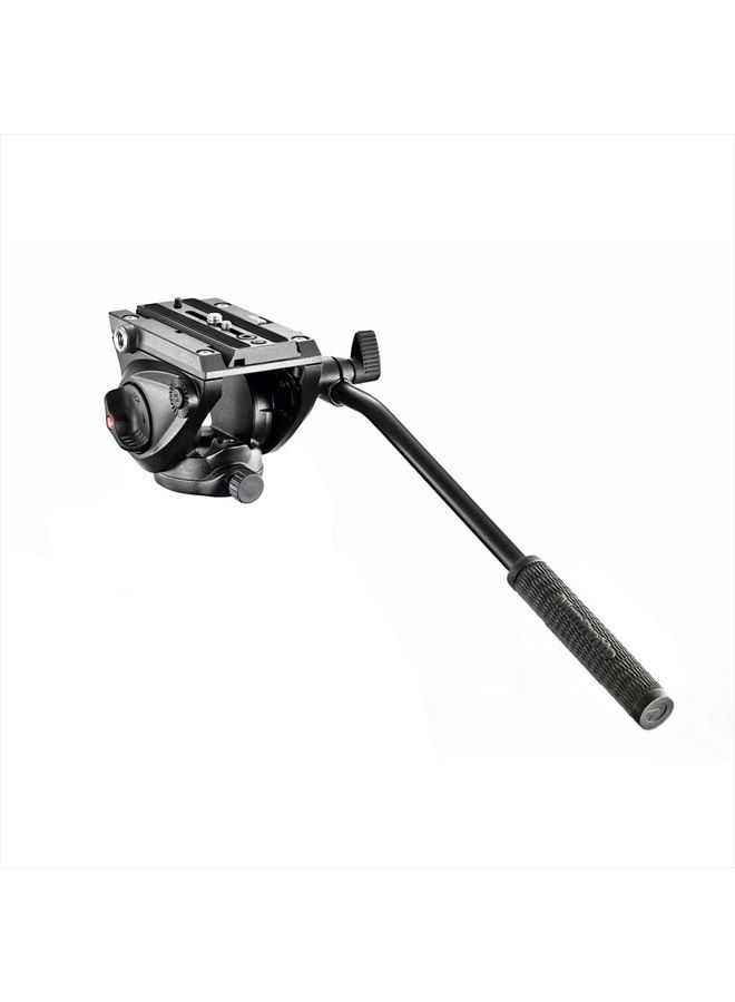 MVH500AH, Lightweight Fluid Video Head with Flat Base, Sliding Plate for Rapid Camera Connection, Supports Multiple Tripods