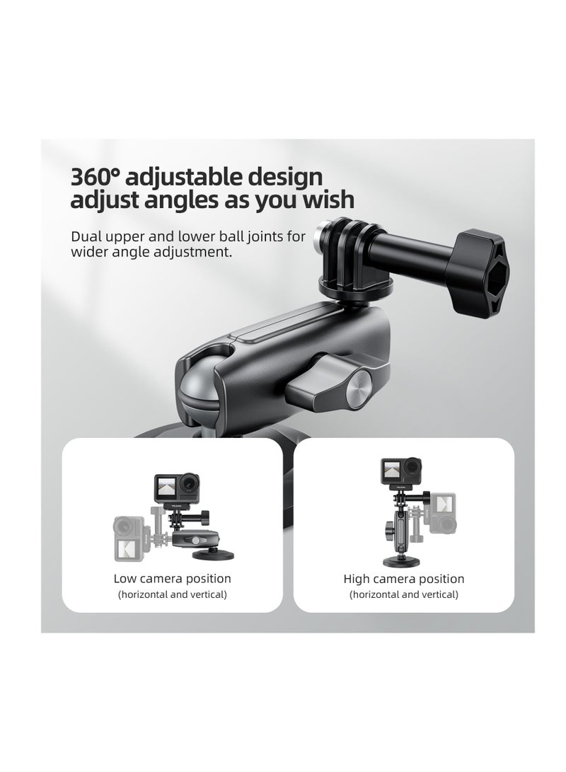 Magnetic Mount Magnet Metal Mounts Accessories for Action Camera, 360 Quick Release Car Holder Attach for GoPro Max Hero 12 11 10 9 8 7 6 Insta360 X2 X3 Go3 Ace Pro DJI Action 4 Osmo Pocket 3
