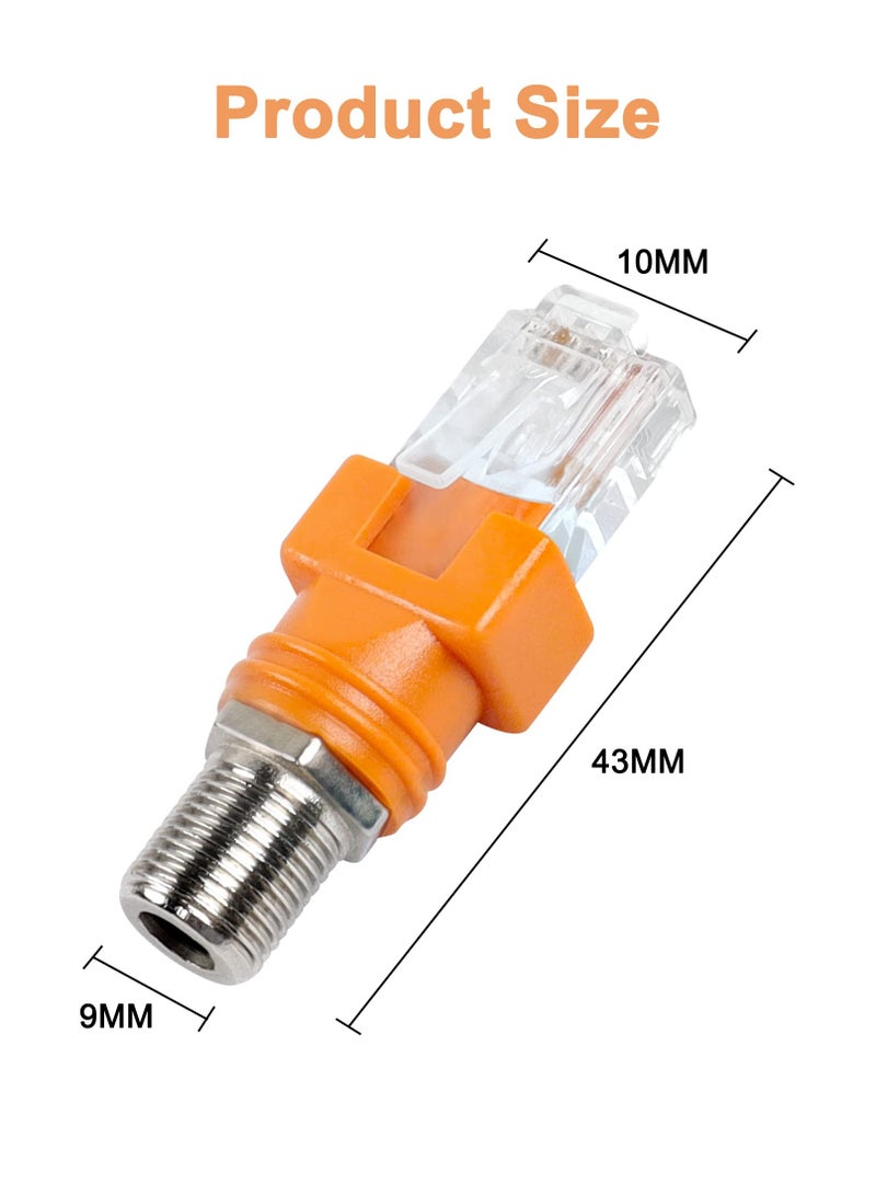 RF to RJ45 Converter, Coaxial to Ethernet Adapter, F Female to RJ45 Male Barrel Couplers, Straight Connector for Line Tester, 4PCS