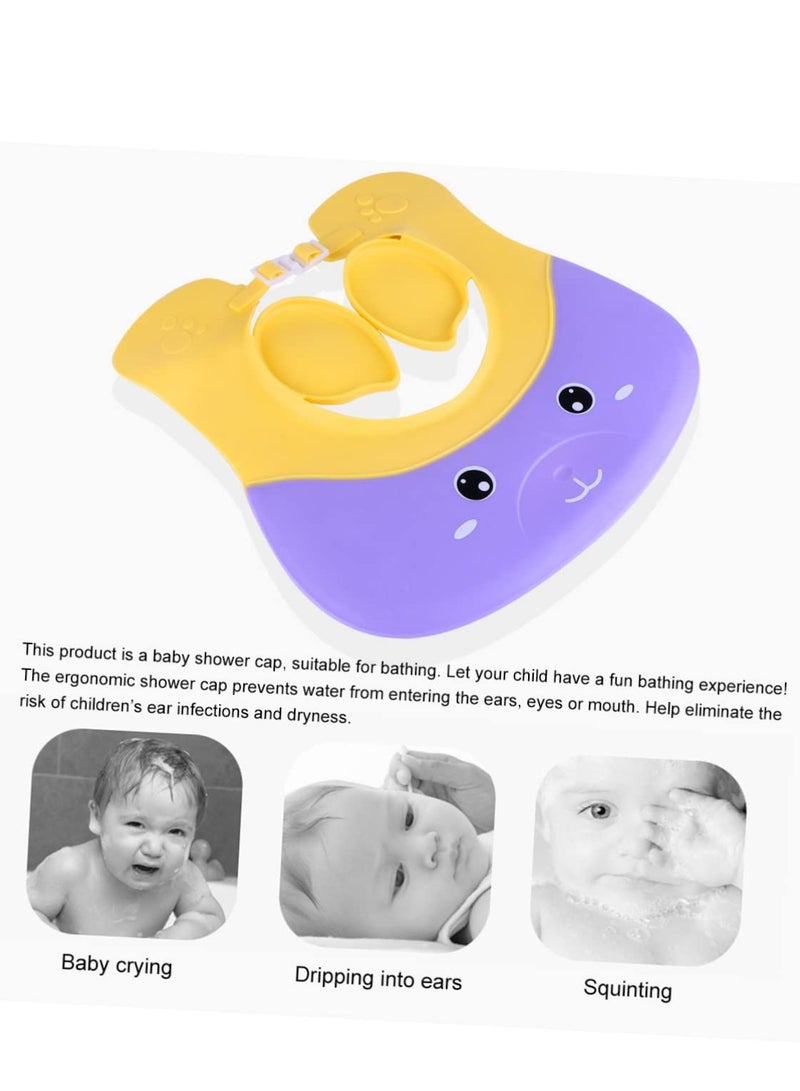 1pc Kid Shampoo Cap Adjustable,Baby Shower Cap with Ear Protection,Hair Washing Shampoo Shield for Eyes Ear and Face,for Toddlers Kids Infants