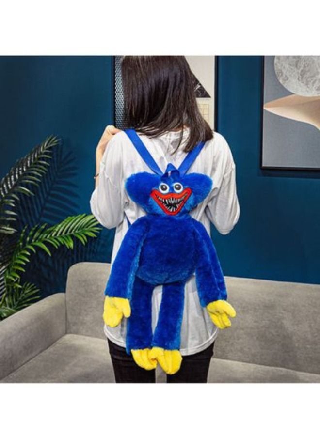 Plush Huggy Wuggy Backpack Blue