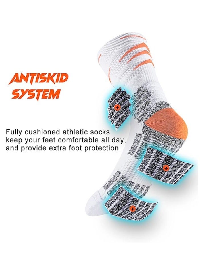 Socks Breathable Cushioned Athletic Crew Socks Thick Compression Sports Socks for Men & Women