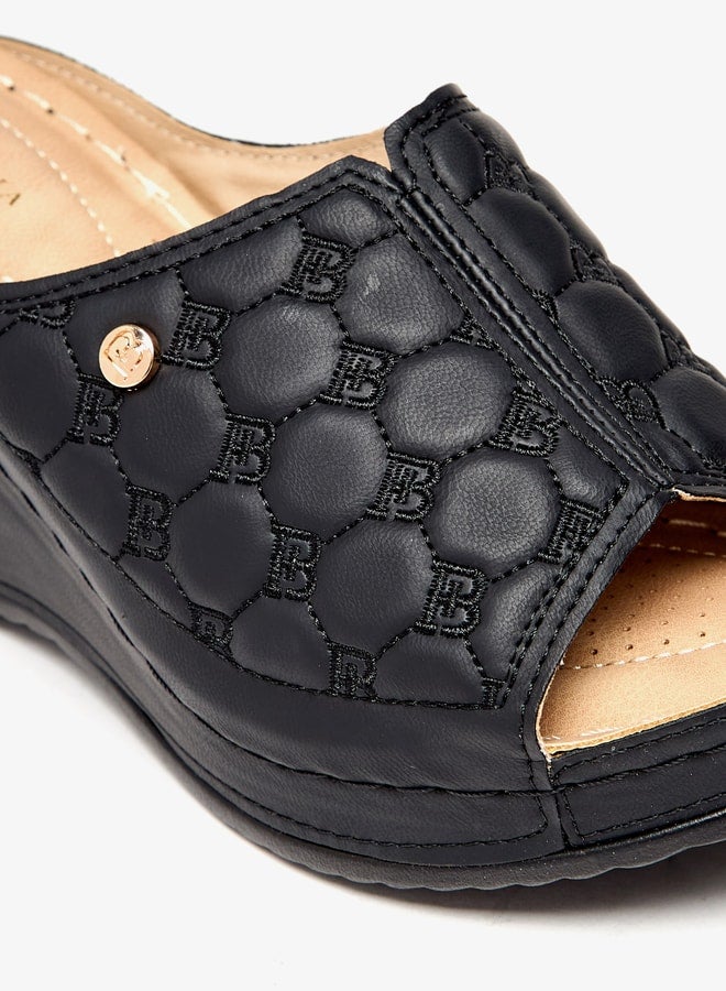 Women Quilted Slip-On Sandals