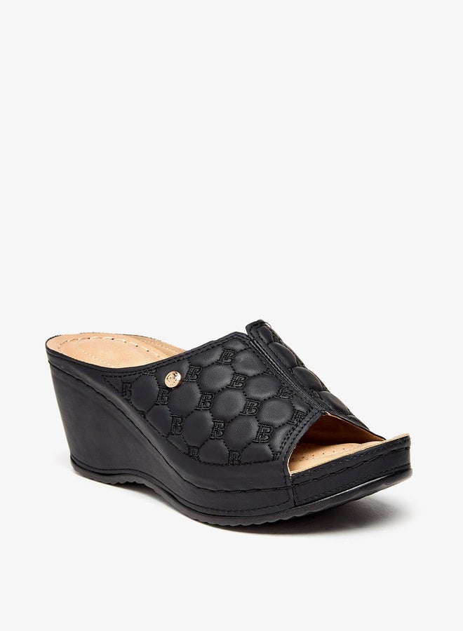 Women Quilted Slip-On Sandals