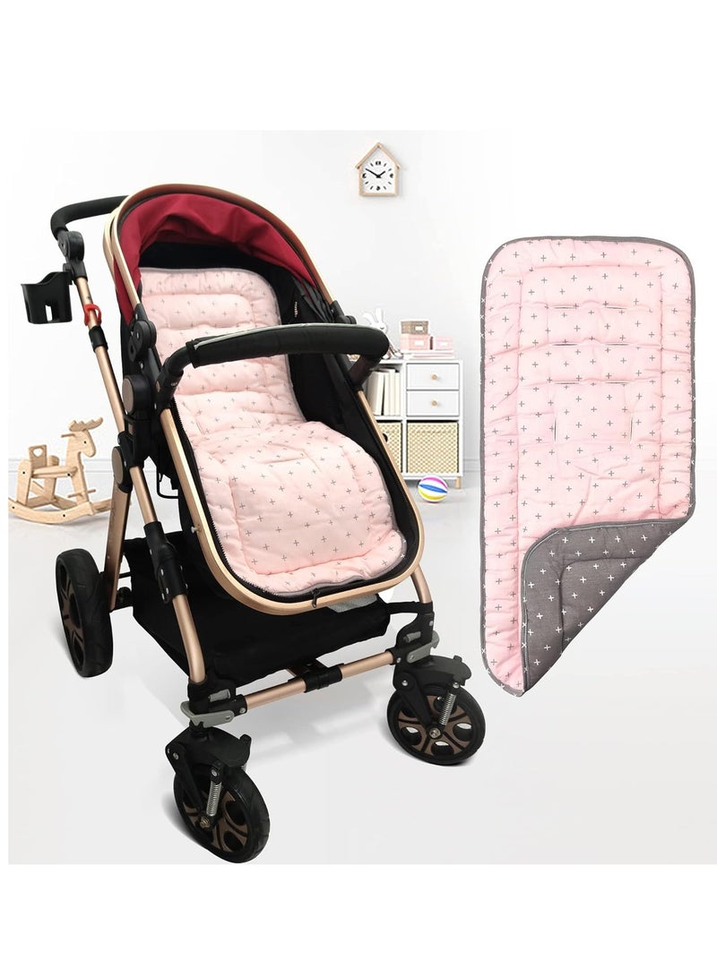 Baby Stroller Cushion, Infant Car Carriage Cushion, Universal Breathable and Soft Stroller Mat, Newborn Stroller Pad, Comfortable Seat Pad Liner for Newborn, Infant or Toddler 13*30inch