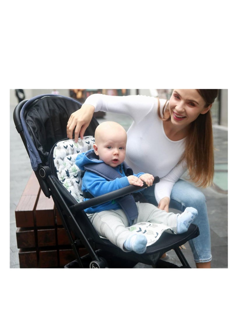 Baby Stroller Cushion, Infant Car Carriage Cushion, Universal Breathable and Soft Stroller Mat, Newborn Stroller Pad, Comfortable Seat Pad Liner for Newborn, Infant or Toddler 13*30inch