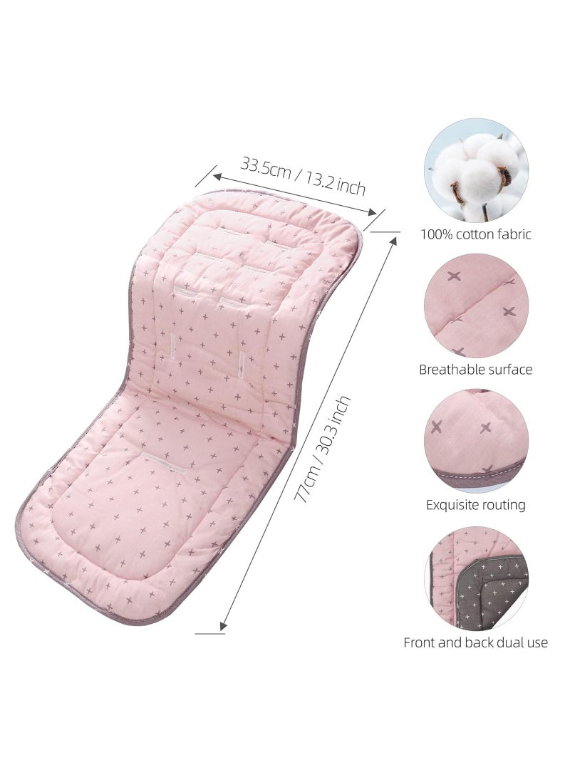 Baby Stroller Cushion, Infant Car Carriage Cushion, Universal Breathable and Soft Stroller Mat, Newborn Stroller Pad, Comfortable Seat Pad Liner for Newborn, Infant or Toddler 13*30inch