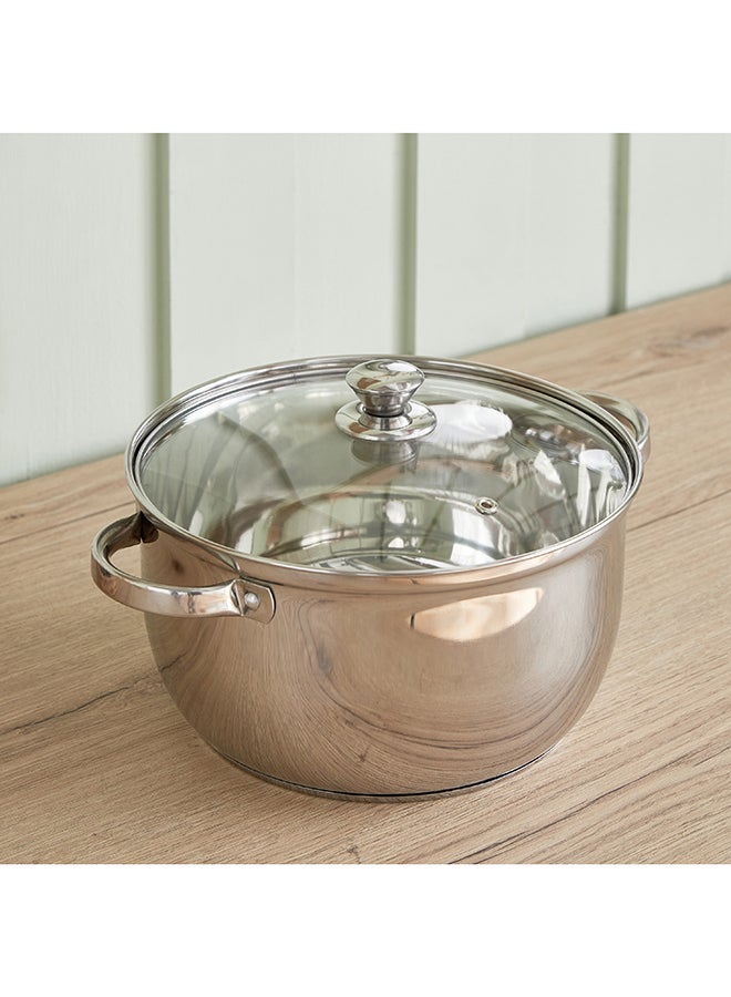 Stilo Stainless Steel Casserole with Lid 26 x 14.5 x 26 cm