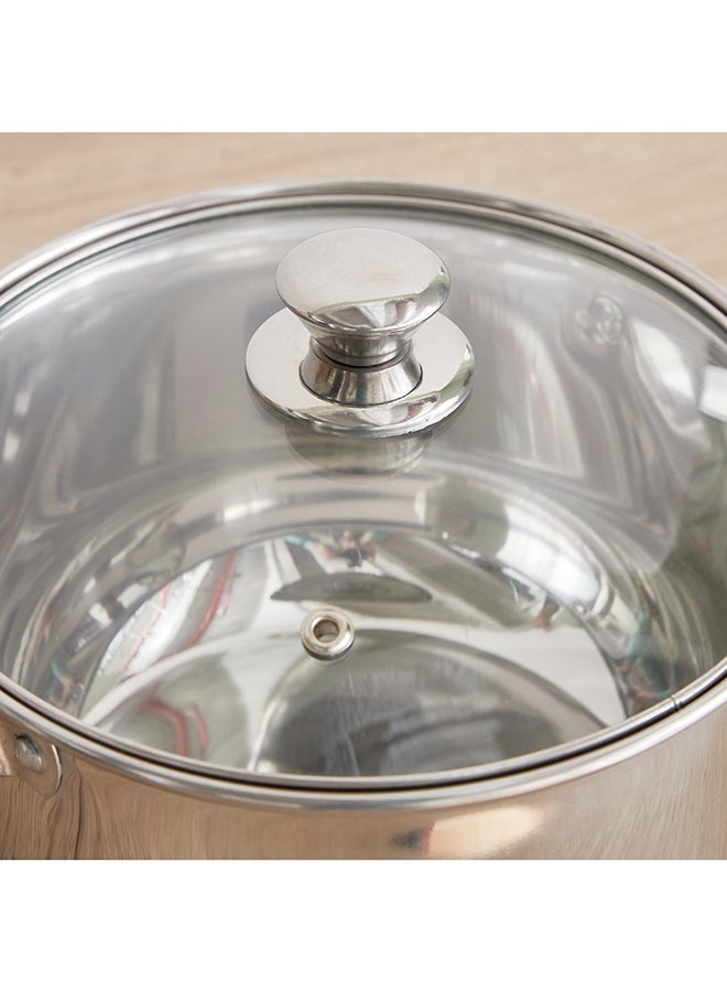 Stilo Stainless Steel Casserole with Lid 26 x 14.5 x 26 cm