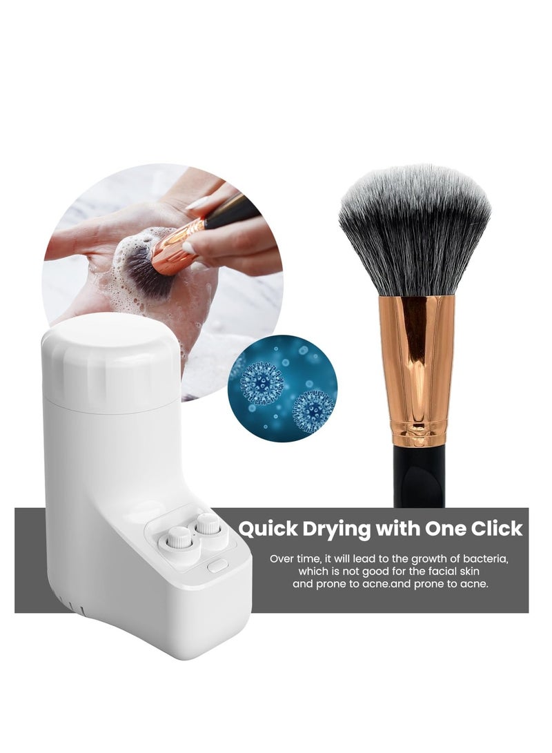 Electric Makeup Brush Dryer Machine, Deep Cleaner Kit for Makeup Brushes, Time&Temperature Adjustable, Constant Temperature Without Hurting The Bristles, fit for Almost All Size Make up Brushes