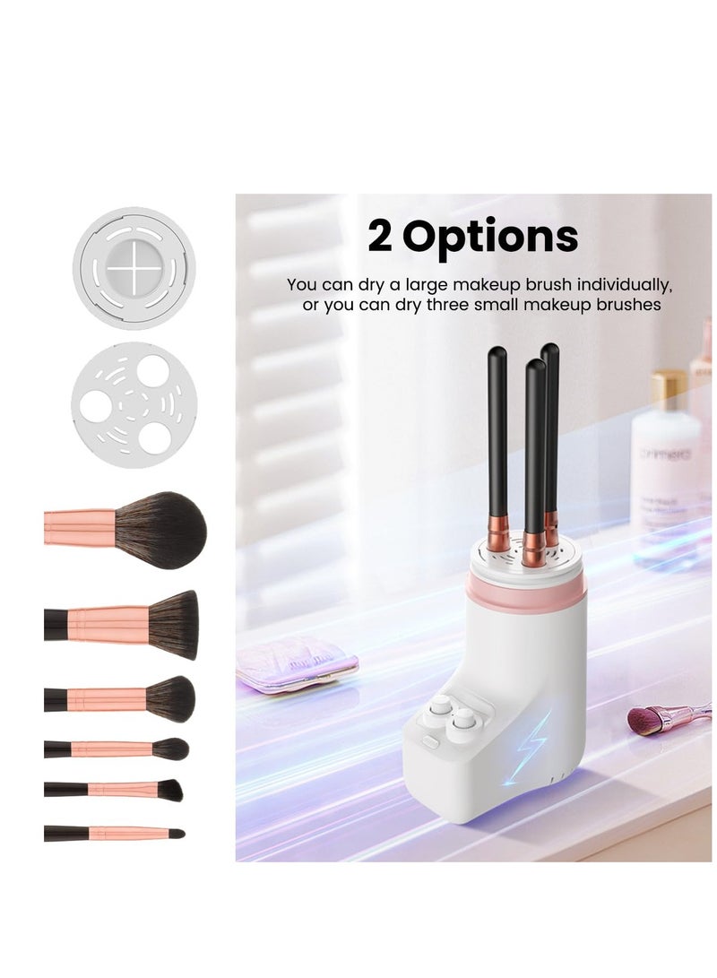 Electric Makeup Brush Dryer Machine, Deep Cleaner Kit for Makeup Brushes, Time&Temperature Adjustable, Constant Temperature Without Hurting The Bristles, fit for Almost All Size Make up Brushes