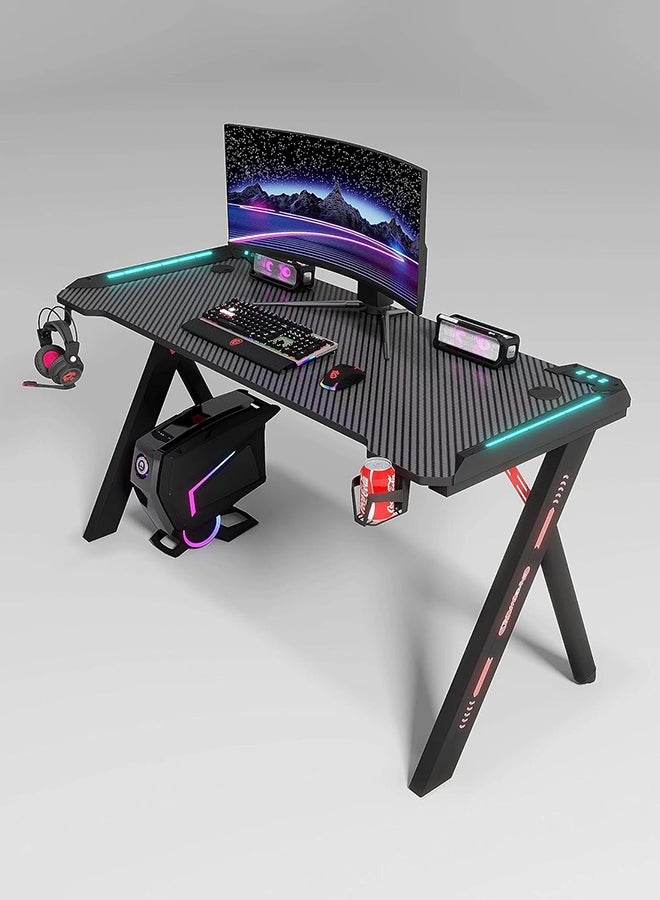 Maf Black Gaming Desktop 120Cm Gamer Table Home 120Cm X 60Cma Computer Desk In Cup Storage And Headphone Hook And Colleagues Maf-Y141)