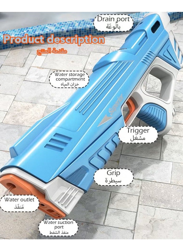 Water Gun Toy for Kids,Realistic Water Blasters Model That Absorbs Water Automatically,Water Battle Game Gun Toy