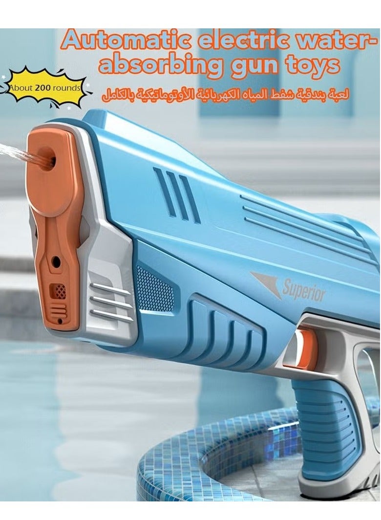 Water Gun Toy for Kids,Realistic Water Blasters Model That Absorbs Water Automatically,Water Battle Game Gun Toy