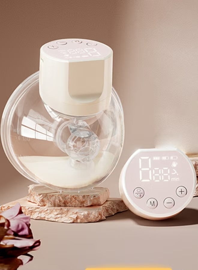 Breast Pump,Electric Breast Pump,Portable Hands-Free Breast Pump Wearable,3 Mode 10 Levels Memory Function Rechargeable Milk Extractor with Massage and Breastfeeding Pumping Mode,Smart LED Display