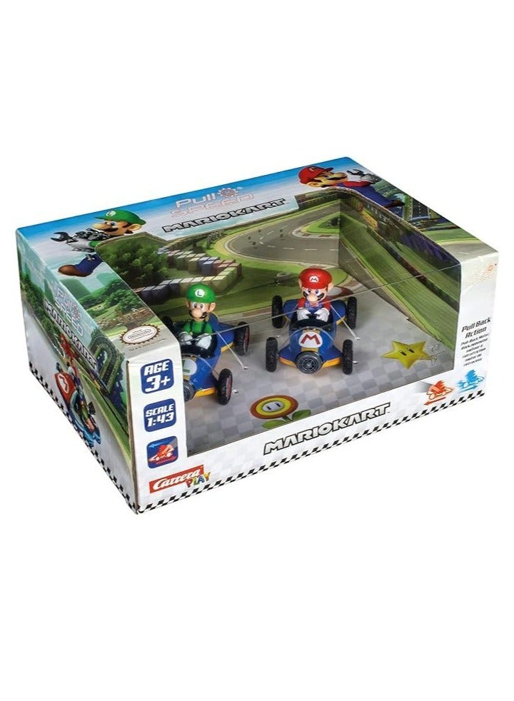 Pull N Speed Mario Kart Pack of 2