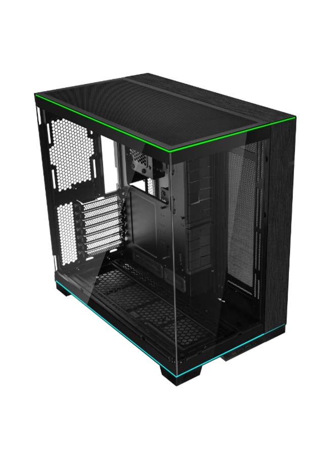 Lian Li O11D EVO RGB Black ATX MidTower Gaming Case Tempered Glass,CPU Cooler Support Upto 167mm, GPU Support Upto 422mm, 360mm Radiator Supported, 8x PCI Slots, Front: 2x USB, 1x Type C | BLACK
