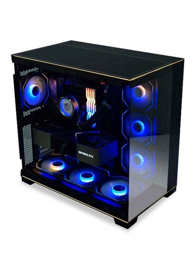 Lian Li O11D EVO RGB Black ATX MidTower Gaming Case Tempered Glass,CPU Cooler Support Upto 167mm, GPU Support Upto 422mm, 360mm Radiator Supported, 8x PCI Slots, Front: 2x USB, 1x Type C | BLACK
