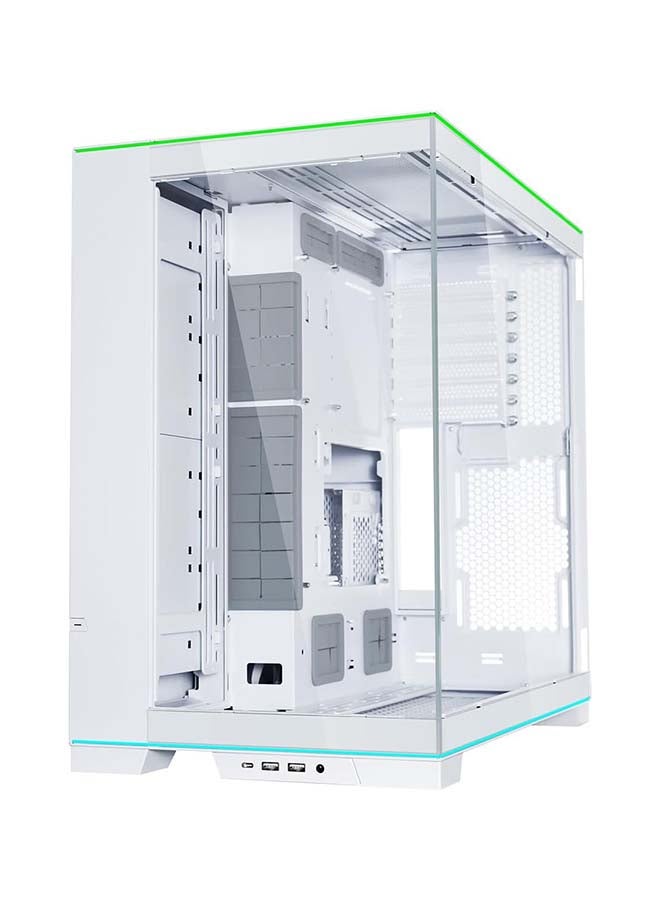 Lian Li O11D EVO RGB Black ATX MidTower Gaming Case Tempered Glass,CPU Cooler Support Upto 167mm, GPU Support Upto 422mm, 360mm Radiator Supported, 8x PCI Slots, Front: 2x USB, 1x Type C | WHITE