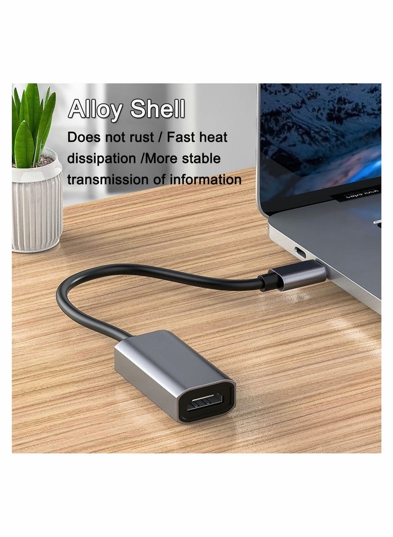 Type C to HDMI Adapter Type-C to HDMI Converter 60Hz 4K Resolution Compatible with MacBook Pro 2019/2018/2017, MacBook Air, Galaxy, XPS15, Surface Book and More
