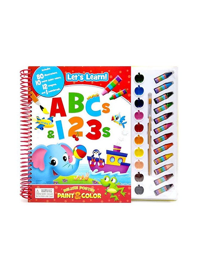 Preschool Abc/123 Deluxe Poster Paint And Color