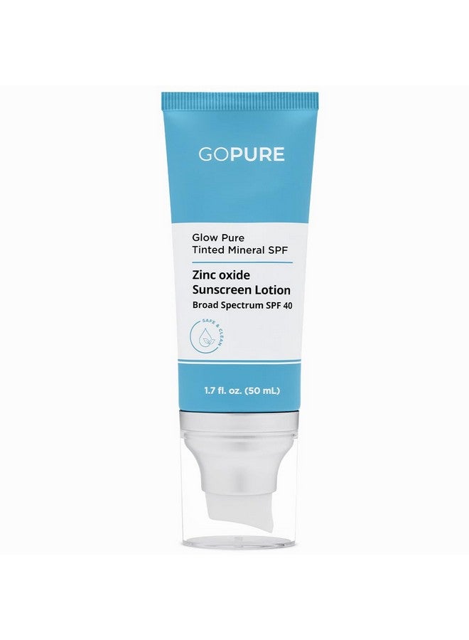 Glow Pure Tinted Mineral Spf 40 Pa +++ Dermatologisttested Face Sunscreen Tinted Moisturizer With Spf Protected Glowing Skin No Artificial Fragrance Reeffriendly & Natural Sunscreen