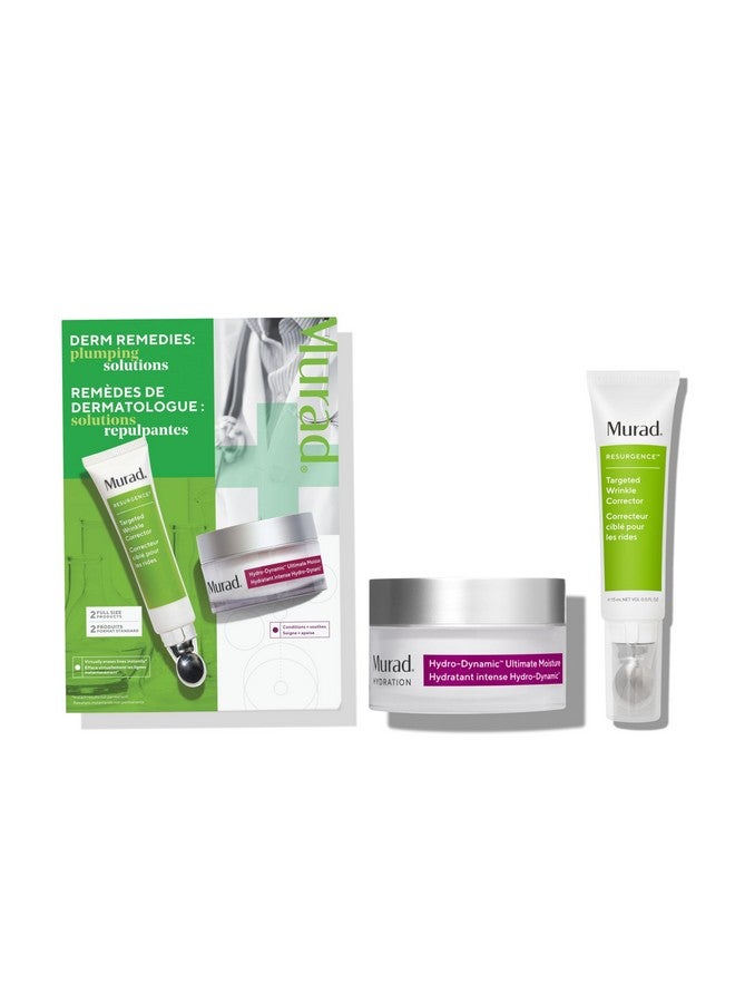 Plumping Solutions Value Set 2Piece Full Size Set ($164 Value) Moisturizing And Firming Skincare Set Targeted Wrinkle Corrector 0.5Fl Oz Hydrodynamic Ultimate Moisturizer 1.7Fl Oz