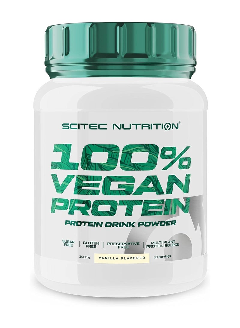 Scitec Nutrition 100% Vegan Protein 1kg Vanilla Flavor