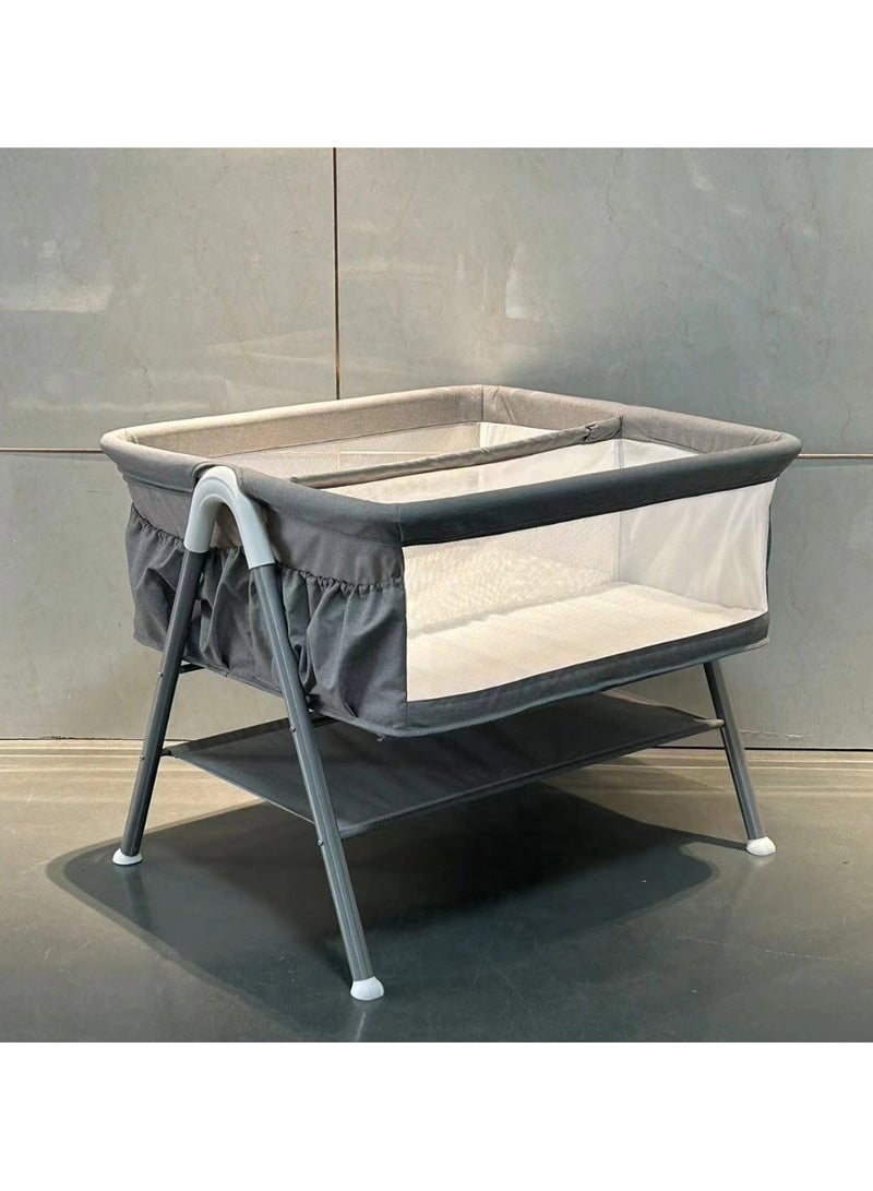 Teknum FELLOW 2 Twin Bedside Crib Bassinet - Ivory