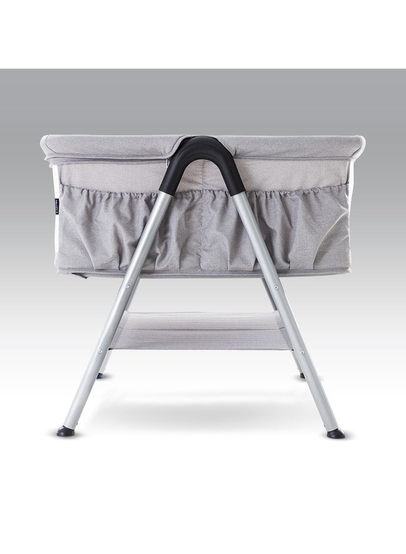 Teknum FELLOW 2 Twin Bedside Crib Bassinet - Grey