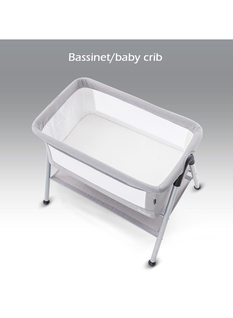 Teknum SLEEPZEN 2 Bedside Crib Bassinet - Grey