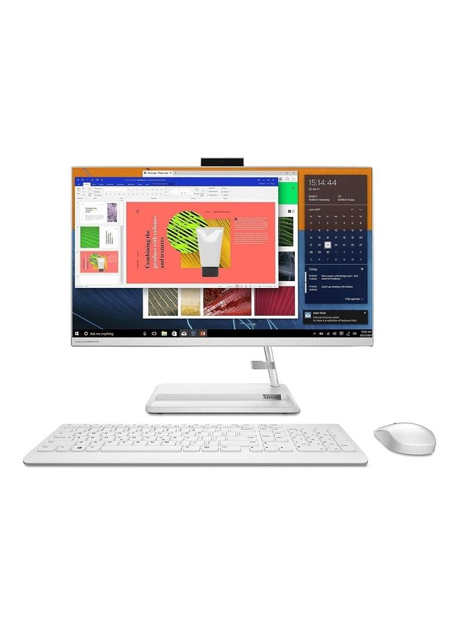 IdeaCentre AIO 3 24IAP7 Desktop, 24 Inch FHD IPS Display, 13Th Generation Intel Corei7-13620, 8GB RAM, 512GB SSD, Intel Iris Xe Graphics, Windows 11 Professional English/Arabic White